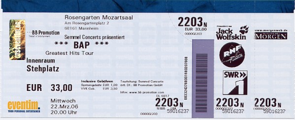 BAP Ticket