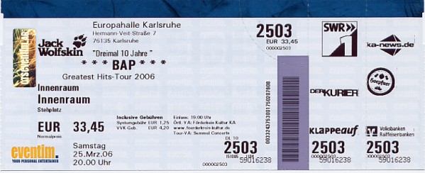BAP Ticket