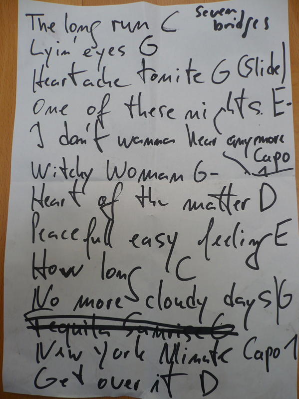 Setlist Teil 1