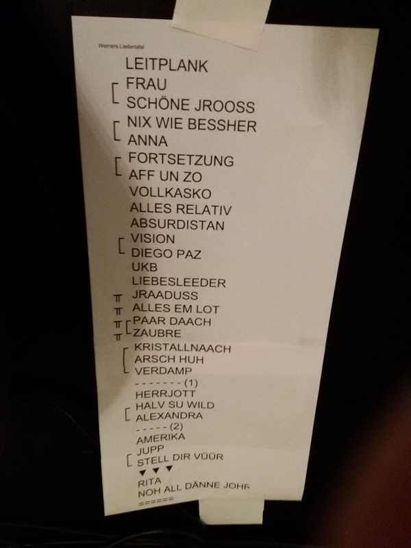 Setlist