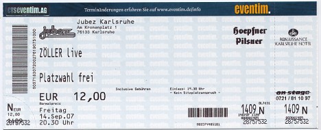 Ticket Zöller live