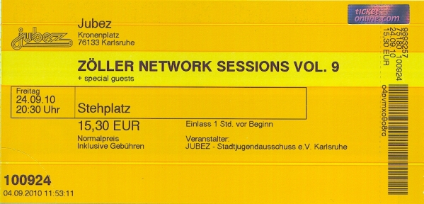 Ticket Zöllers Network Session IX