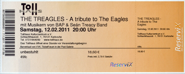 Ticket
                    Treagles