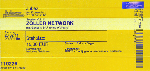 Ticket
                    Zöller