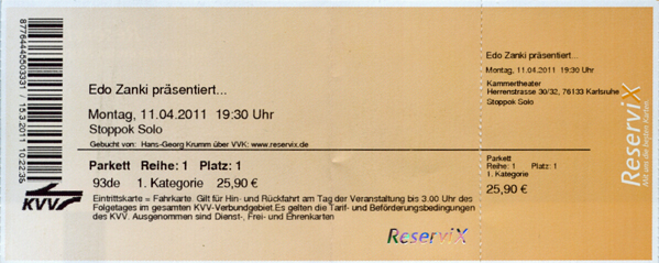 Ticket
                    Stoppok