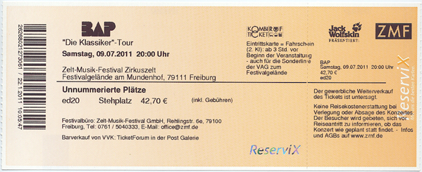 Ticket
                    BAP