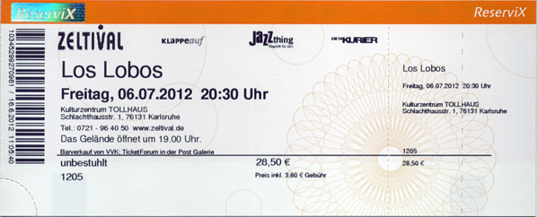 Ticket Los Lobos