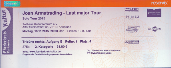 Ticket Joan Armatrading