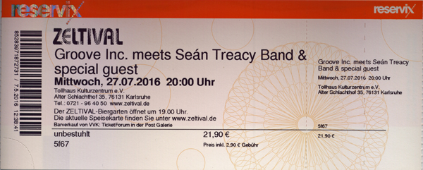 Ticket Groove Inc. meets Sean Treacy Band
