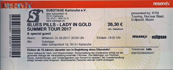 Blues Pills Ticket
