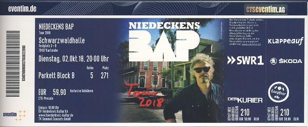 Ticket BAP KA