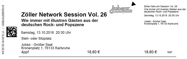 Ticket Zöller Network Session #26