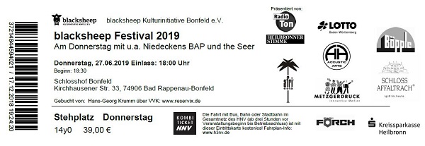 Ticket Blacksheep
                Festival