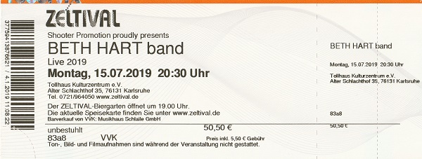 Ticket Beth Hart