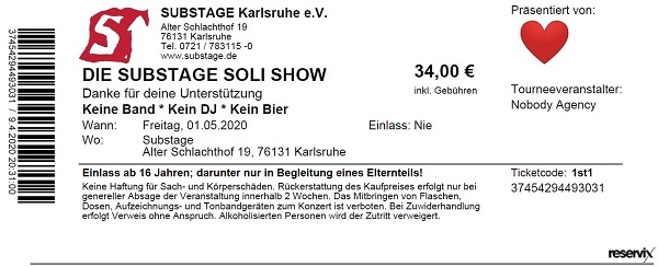 Ticket Substage Soli Show