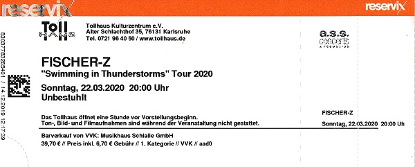 Ticket Fischer-Z