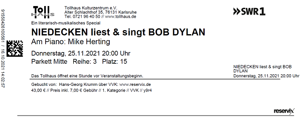Ticket Wolfgang Niedecken