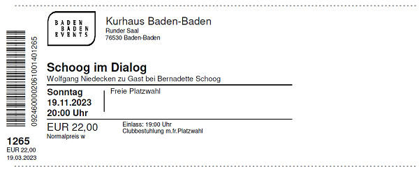 Ticket Schoog im Gesprch mit Wolfgang Niedecken