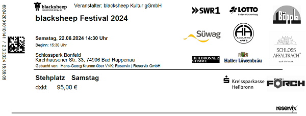 Ticket Blacksheep Festival