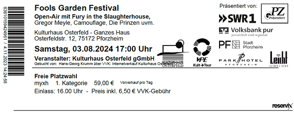 Ticket Fools
                Garden Festival