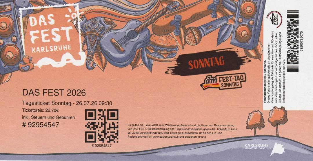 Das Fest 2026 23.-26.07.2026
        G�nther-Klotz-Anlage Karlsruhe